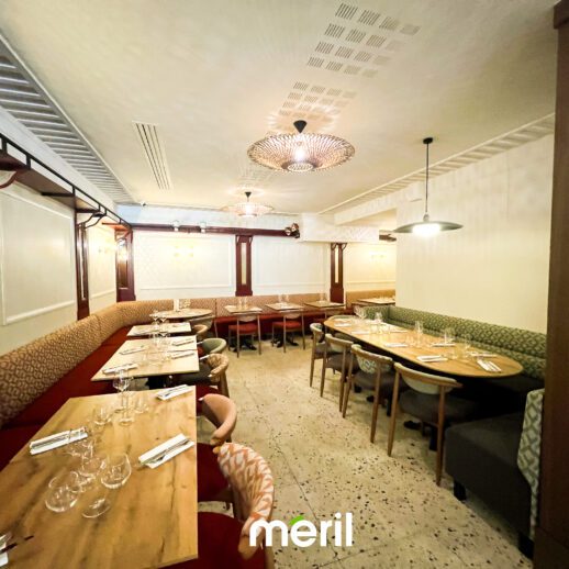 agencement interieur du restaurant Villa Tredici