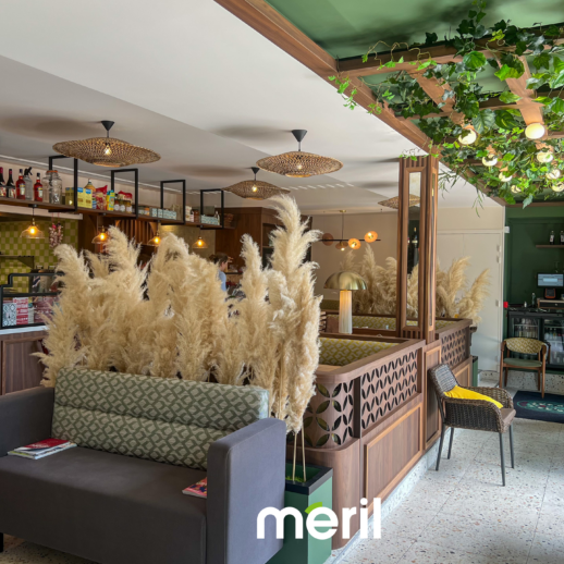 agencement interieur du restaurant Villa Tredici