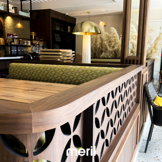 agencement interieur du restaurant Villa Tredici
