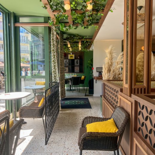 agencement interieur du restaurant Villa Tredici
